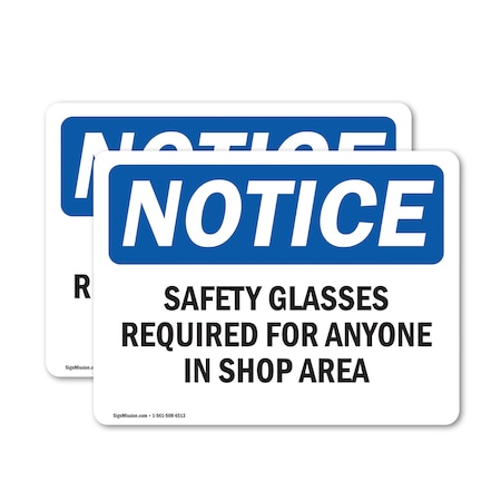 Signmission 10 in Height, 14 in Width, Vinyl Decal, Rectangle OS-2PACK-NS-D-1014-L-18178